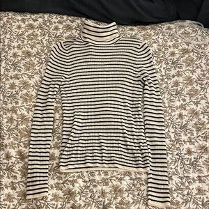 J.Crew Cashmere Sweater in Black and White